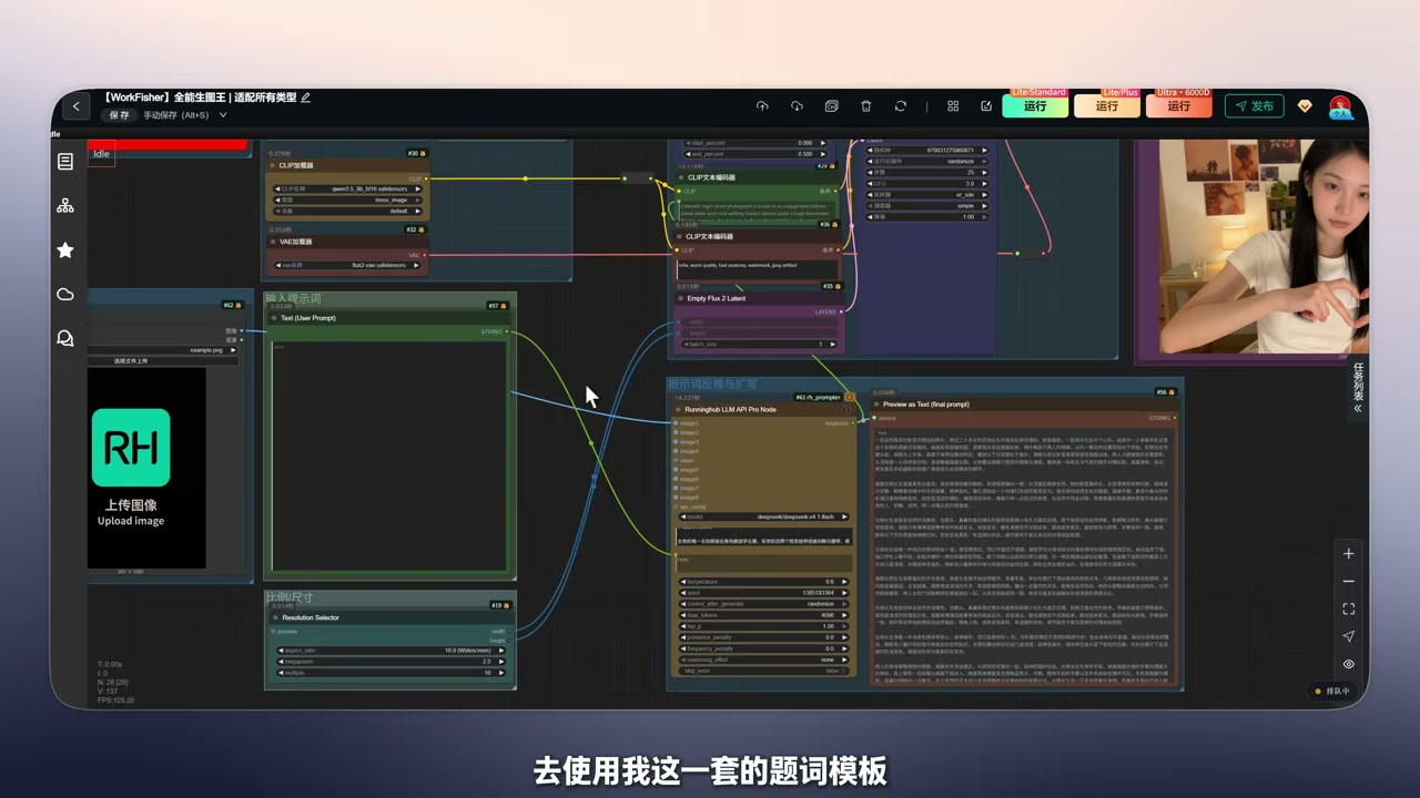 The prompt template and the expansion node