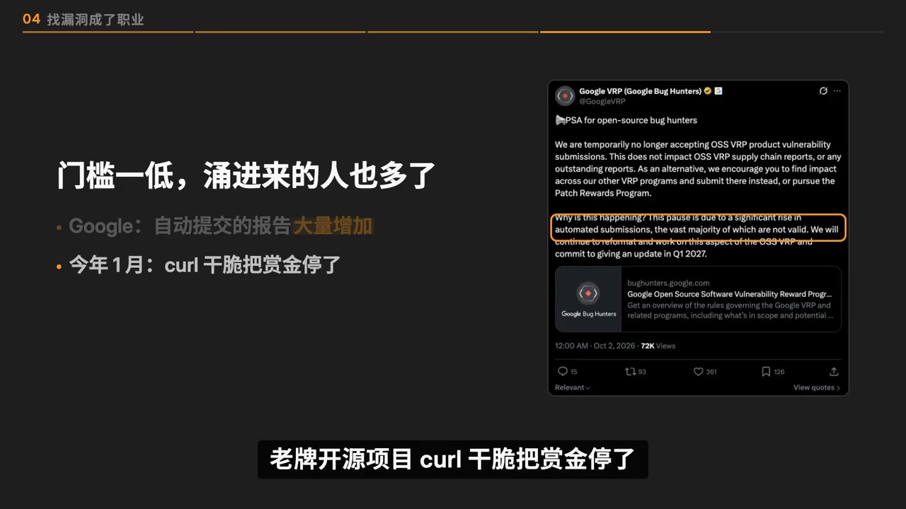 Google VRP 公告:自动提交的报告大量增加,绝大多数不是有效漏洞
